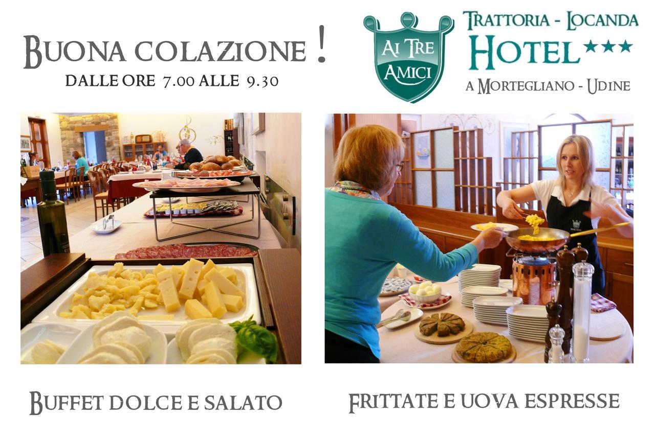 Trattoria Locanda Ai Tre Amici Mortegliano Luaran gambar